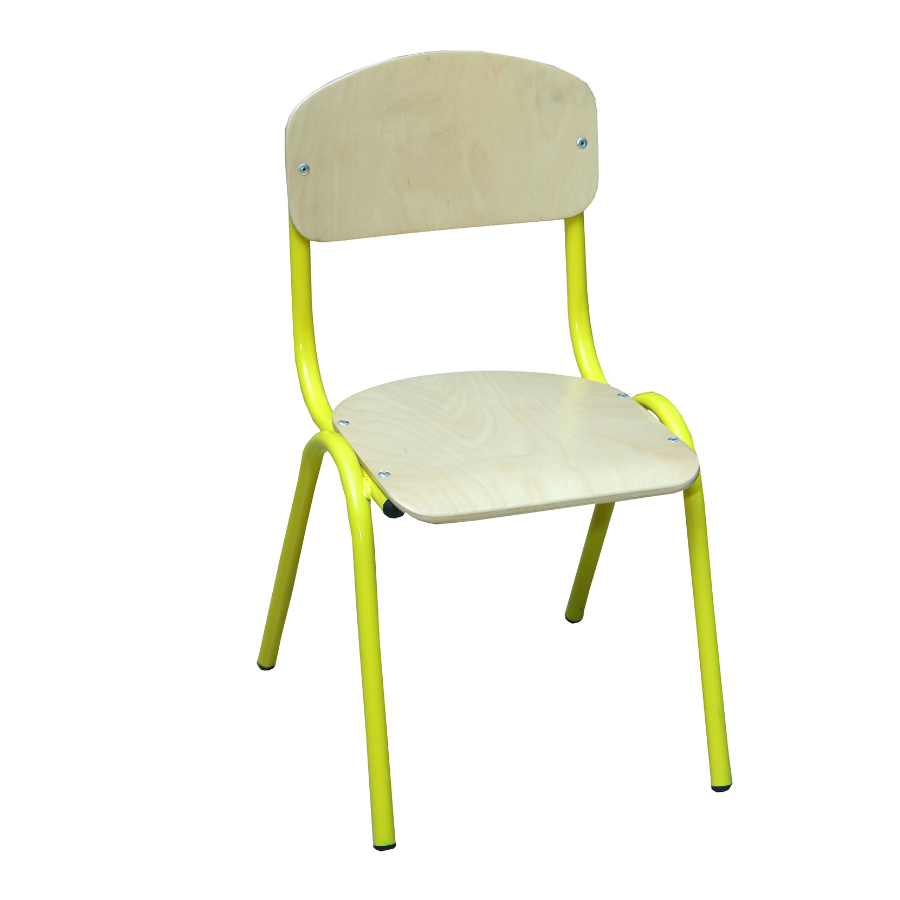 Дитячий стілець ISO, покриття фанери - екологічно-чистий лак, ростова група №3, АЛМАНТ, 335х360х645 мм.